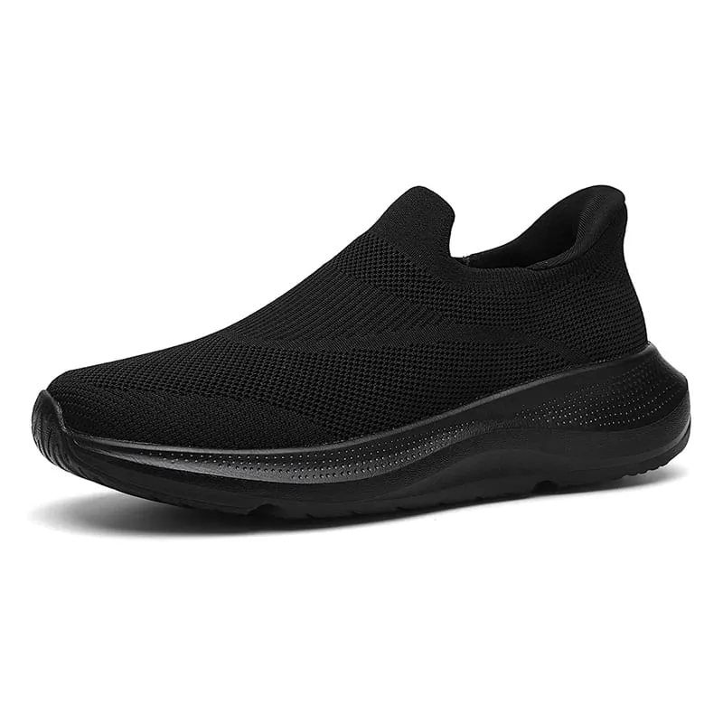 Breathable Knit Slip on Platform Walking Shoes Sports Lightweight Non Slip Cushion Casual Sneakers for Men Women High Quality — image 2