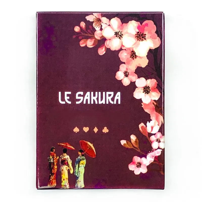 Nouveau jeu de cartes Le Sakura 36 cartes fleurs de cerisier élégant et Compact comprend un guide idéal pour les pratiques spirituelles de voyage