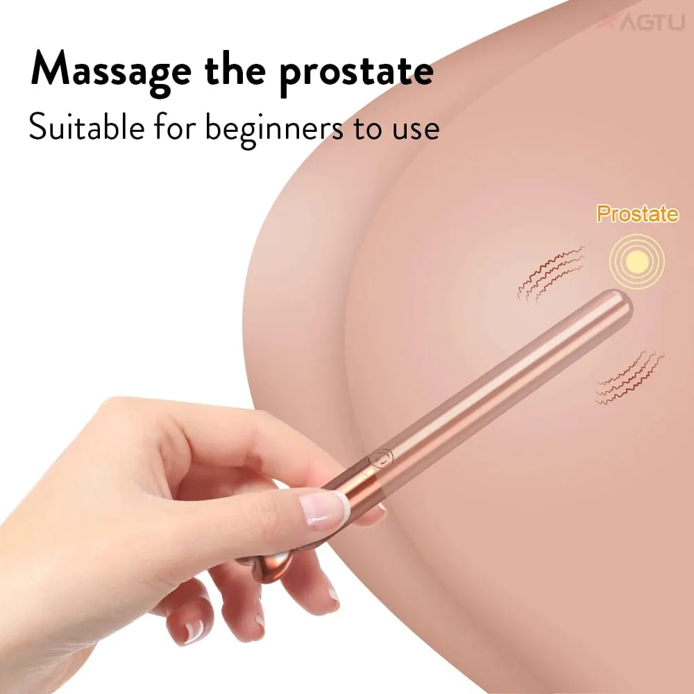 Vibrating Anal Sex Toy สำหรับเริ่มต้น 0.43 นิ้ว Bullet Vibrator Anal Plug สำหรับเกย์นวดต่อมลูกหมาก Butt Plug ผู้ใหญ่สินค้า — image 2