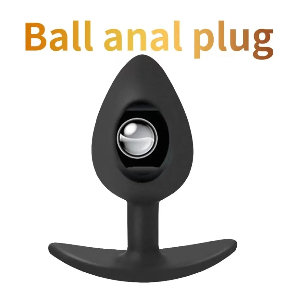 1pc Silicone Anal Plug Built-in Balls Beginner to Senior Size Buttocks G-Spot Massage Adult Sex Toys — image 4