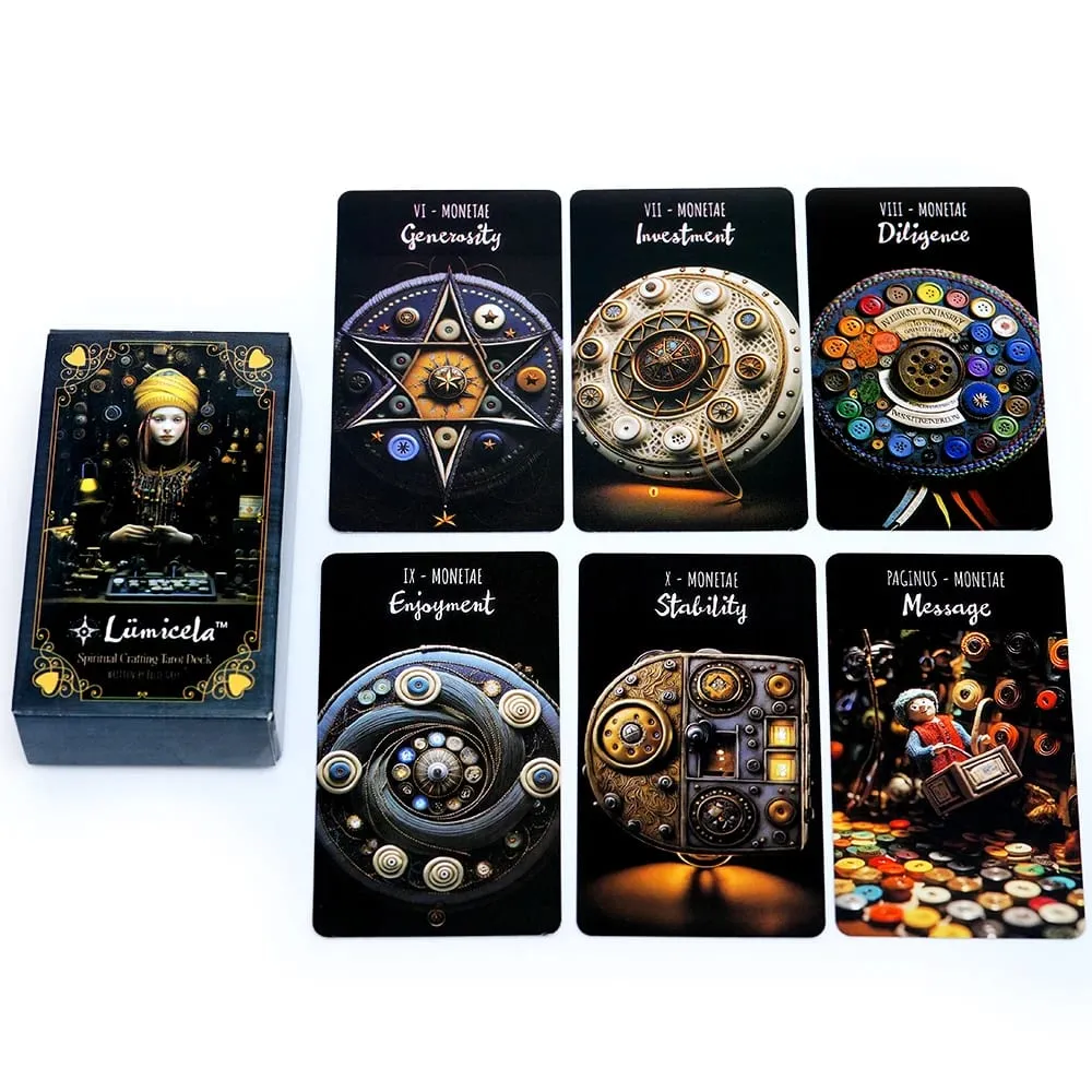 Lumicela Spiritual Crafting Tarot Deck Oracle Card Fate Divination Leisure Entertainment Family Gatherings Tarot Card Board Game — image 1