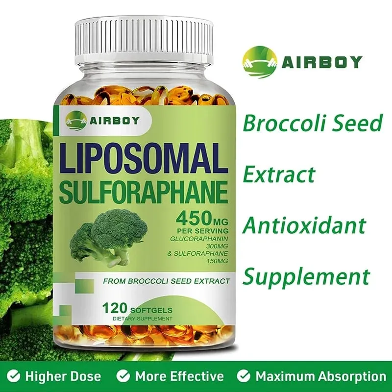 Sulforafano liposomal 450 mg - Suplemento antioxidante para el corazón que estimula la inmunidad — image 4