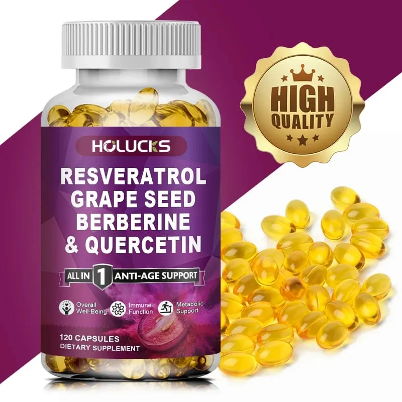 Resveratrol Supplement Boost NAD+ level Anti-Aging Immune Support Improve Metabolic Promote Overall Wellness — image 2