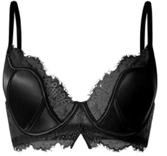 Satin Lace Push Up Bra Women Sexy Thin Breathable Minimizer Full Coverage Anti Sagging Wireless Lift Lingerie 32-38AB