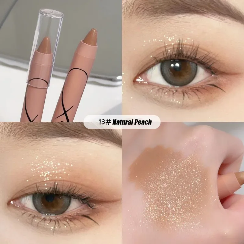 Pearl Lying Silkworm Highlighter Eye Shadow Pen Matte Glitter Eyeshadow Stick White Pearlescent Brightening Eyeliner Cosmetic — image 14