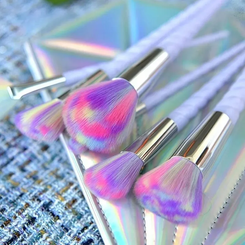 Colorful 10-Piece Makeup Brush Set Crystal Handle Concealer Brushes Beauty Health Cosmetic Tools Make Up Tools — image 4