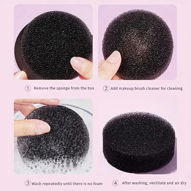 Makeup Brush Cleaning Box Quick Clean Sponge Eyeshadow Brushes Dry Cleaner Cosmetic Wash Clean Powder Tool Accessories — image 3