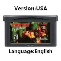 GBA Video Game Cartridge Console Card dDonkey Kong Mario Wario Series Kart Party for GBASP