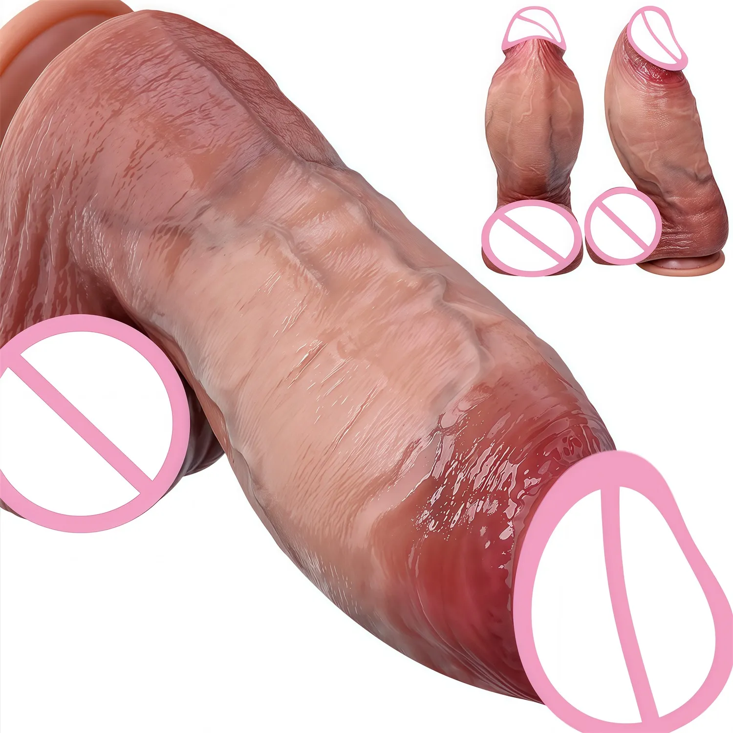 Big Realistic Silicone Dildo with Suction Cup G-Spot Anal Dildos Strapon Dick Butt Plug Masturbat Adult Sex Toys for Man Women — image 1
