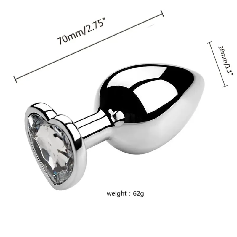 3 Sizes Metal Anal Plug Jewelry Base Beginner To Expert Butt Plug Tail Female Male Adult Toys Dildos Adult Sex Toys Couples — image 12