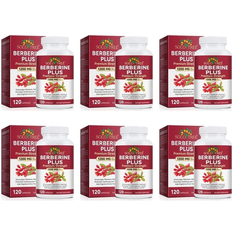 Berberine Plus Κάψουλες 1200mg Berberine HCl Μεταβολισμός & Υποστήριξη Υγείας του Πεπτικού Εντέρου 120 Κάψουλες — image 12