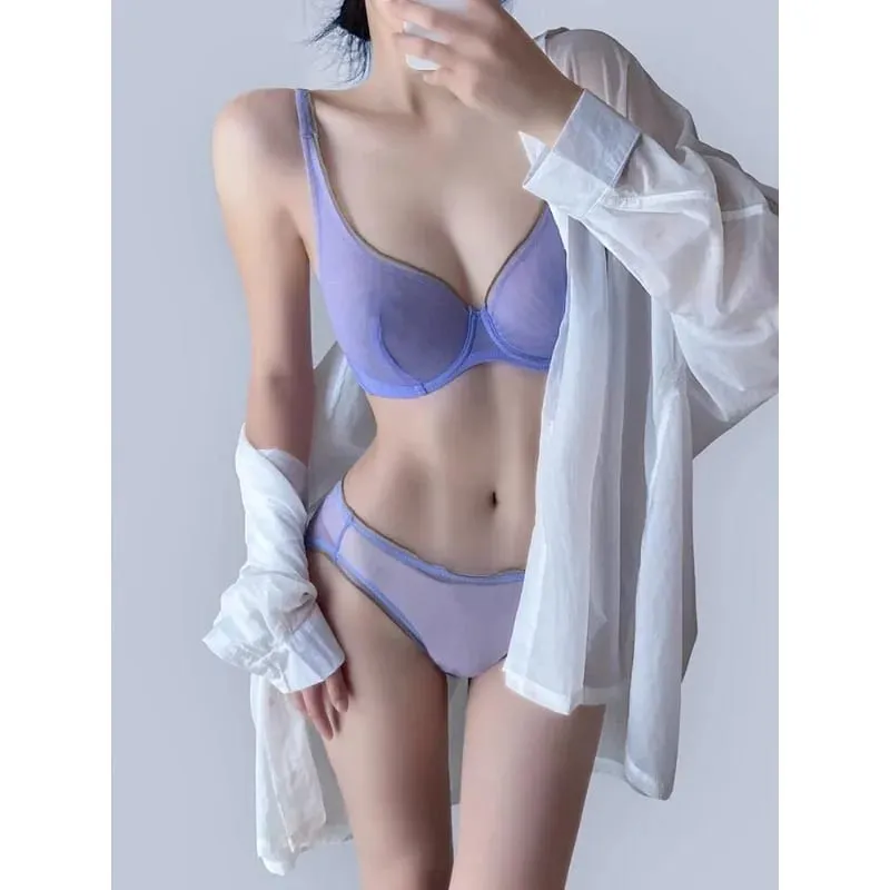 Γυναικείο σετ εσωρούχων χωρίς επένδυση Push Up Bra Full Cup Ελαφρύ καλοκαιρινό σουτιέν Push Up για γυναίκες Εξαιρετικά λεπτό σουτιέν στήριξης Best Seller — image 4