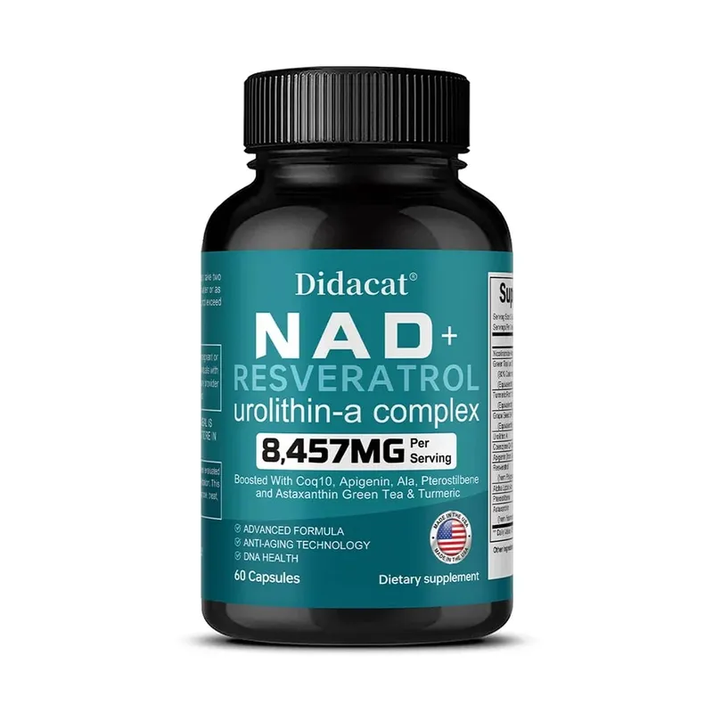 NAD+ Resveratrol - Supports Cell Health Brightens Skin Improves Energy and Vitality Antioxidant and Promote Metabolism — image 11