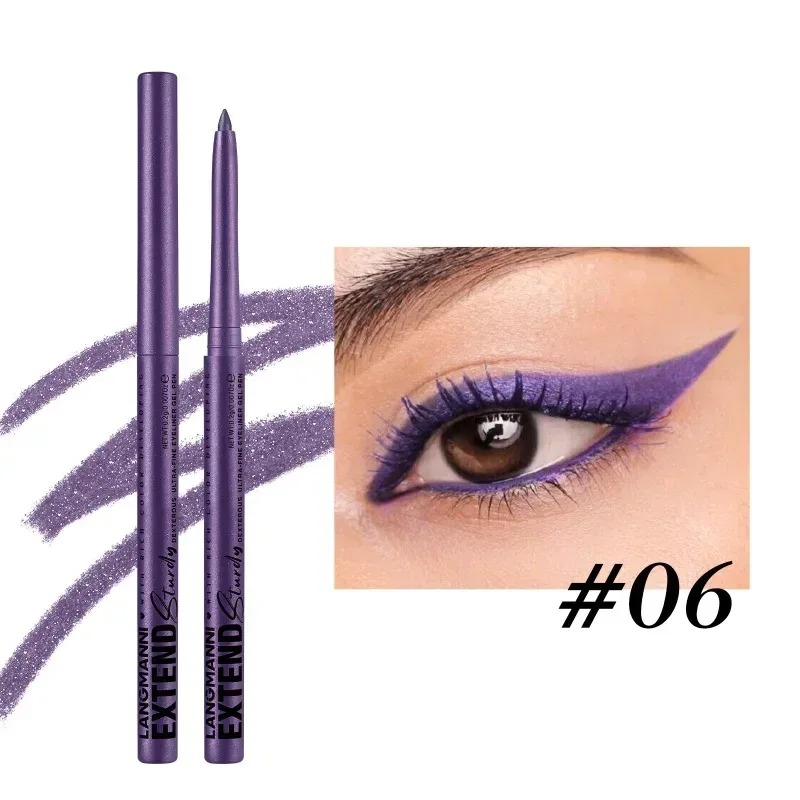 Glide-On Gel Eyeliner Pencil Ultra-Smooth Waterproof Lasting Liner for Waterline & Lash Line Fade-Resistant All-Day Wear Makeup