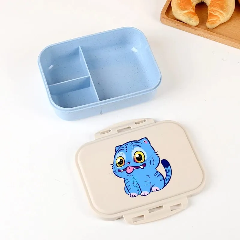 Demon Hunters Lunch Box for Boy Girl Cute Mira Zoey Jinu Portable Plastic Bento Box with Dinnerware Food Fruit Container — image 8
