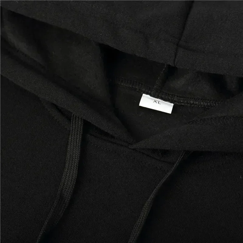 printing Autumn winter models Men's Fleece windproof Warm Cotton Oversized Hoodie Outdoor Commuter Men's High Elastic top — image 3