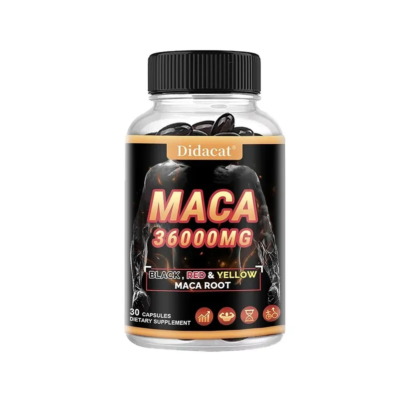 Organic Maca Root Powder Capsules with Black + Red + Yellow Maca Root Extract Supplement for Men and Women - 120 Capsules — image 8