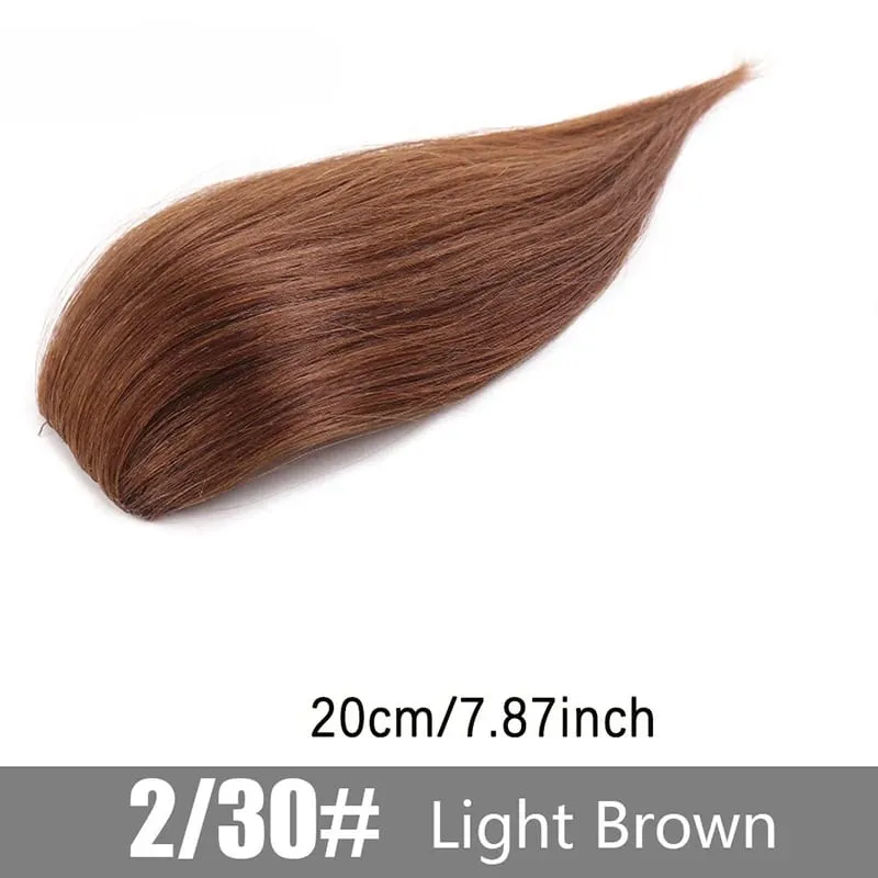 Wig synthetic pad piraso ng buhok 20cm 30cm dalawang card one-piece pad hair root pagtaas dami ng hair extension