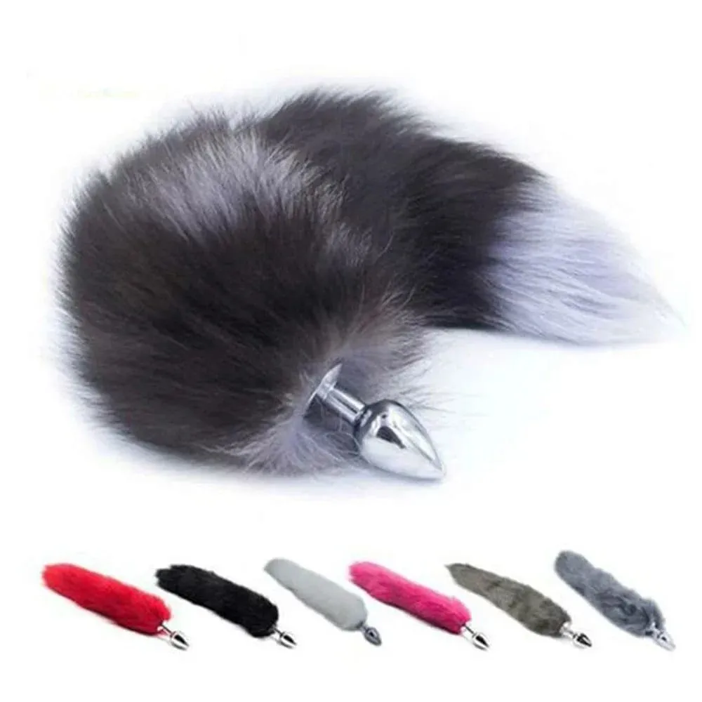 Fox Tail Anal Plug Sex Anal Toy Butt Plug For Women Adult Sex Toy Stainles Steel Anal Plug Smooth Butt Plug Cosplay Sex Toy