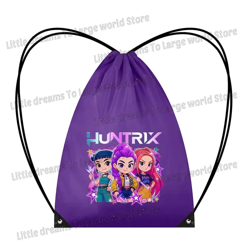Anime Figure Drawstring Bag Portable Backpack Large Capacity Gym Sports Clothes Organizer Storage Pouch Bundle Pocket Women Gift — image 21