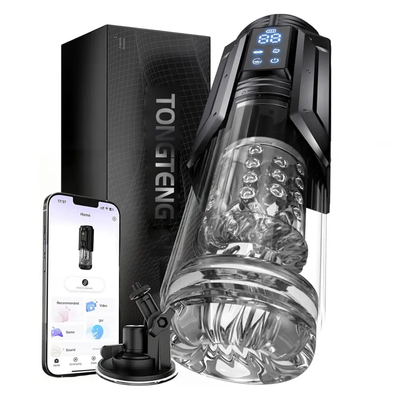Automatic Male Masturbator Cup 7 Sucking Rotating Licking Thusting APP LED Modes Pocket Pussy Stroker Blowjob Sex Toys For Men — image 4