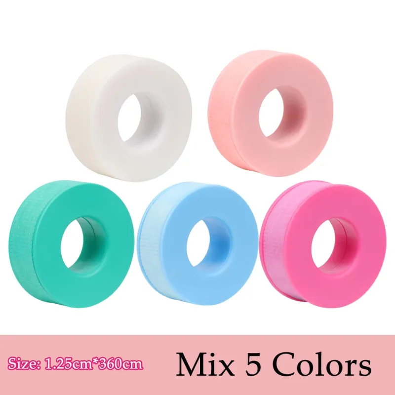 5/10Rolls Silicone Gel Tape for Lash Extensions Non-Woven Breathable Sensitive‑Skin Under‑Eye Patch Lash Tape Makeup Tool Supply — image 23