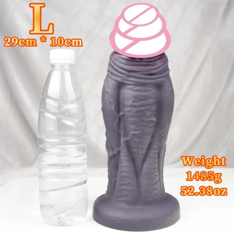 Huge Anal Dildo Buttplug Silicone Anal Plug Masturbator With 4 Sizes Big Dick Prostate Massager G-spot Stimulation Sex Toys 18+ — image 8