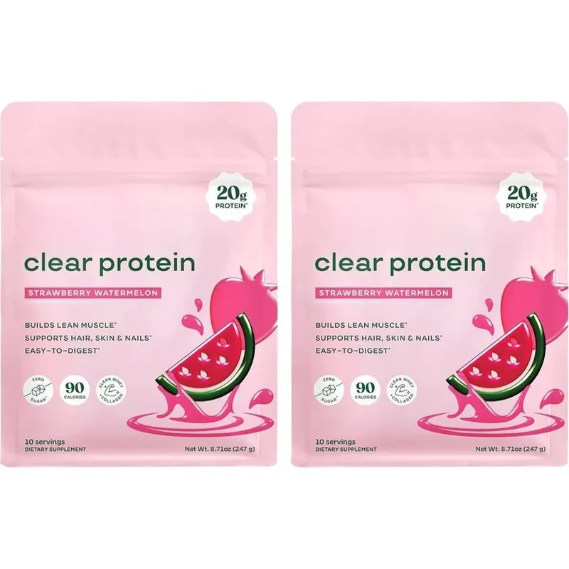 Clear Protein Powder with 20g Protein Per Serving Digestive Enzyme Blend and Bovine Collagen Peptides - 10 Servings — image 8