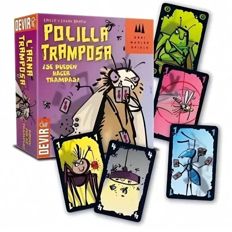 Mogel Motte Polilla Tramposa Card Game Devir-Game Cheating Moth /Royal Xiaoqiang Cheating Moth& Interesting Virus Card Game — image 1
