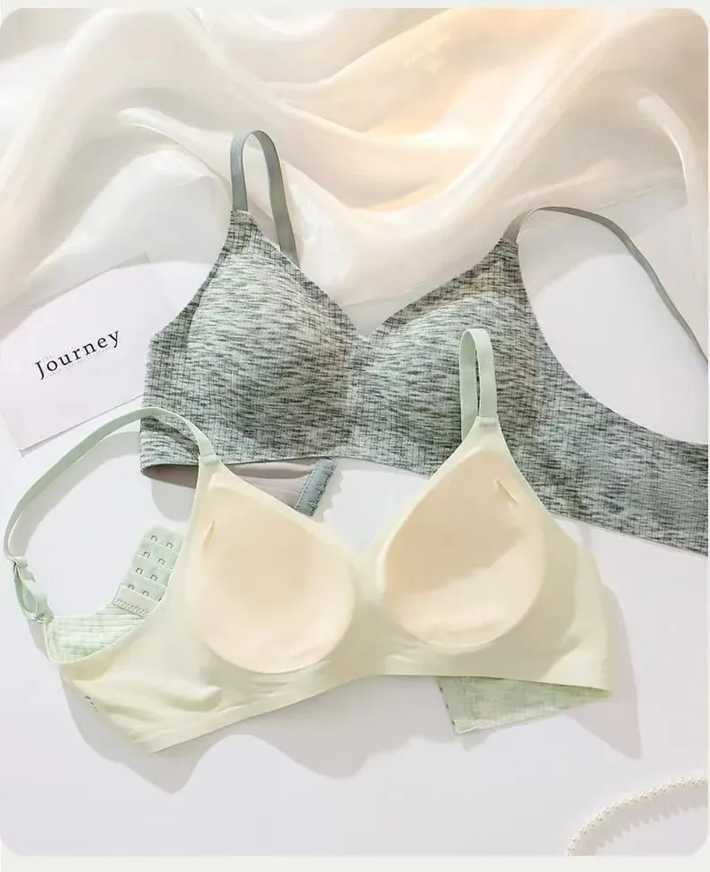 Women's Non-trace Jelly Push-Up Bra Soft Support Kumportableng Anti-Sagging Lingerie na walang Underwire para sa Araw-araw W — image 6
