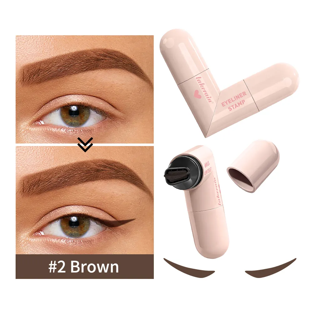 Lakerain Eyeliner Stamp Heart Pattern Precision Liner Long Lasting Color Portable Eye Liner Essential For Makeup Beginners — image 3