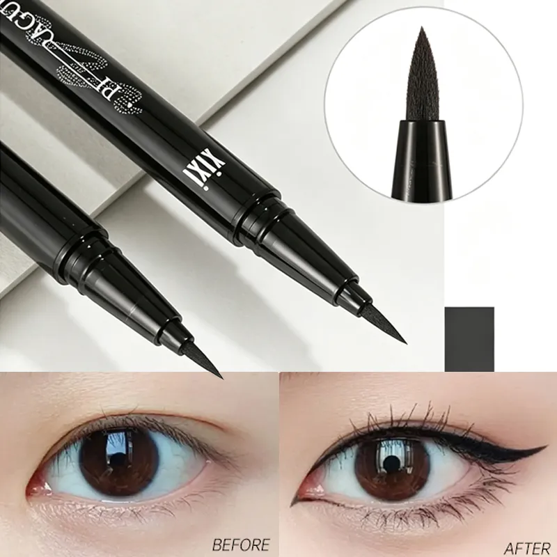 2 Colors Eye Makeup Liquid Eyeliner Long Lasting Waterproof and Non Fading Beauty Make Up Tools Quick Dry Non Halo Dye Eyeliner — image 1
