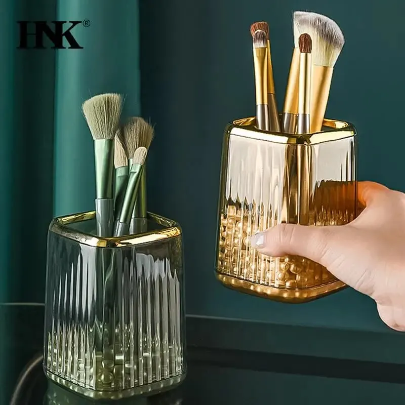 Luxury Makeup Organizers Desktop Cosmetic Brush Storage Box Office Pen Case Make Up Brushes Organizer Lipstick Sundries Holder — image 1