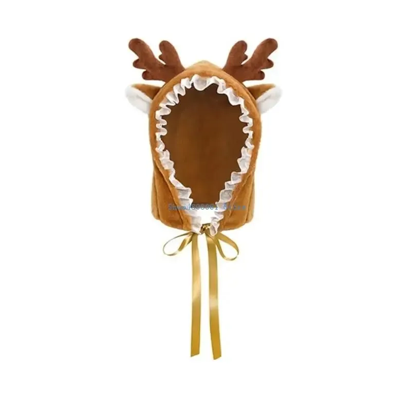 T3LC 4Pcs Anime Lingerie Set Deer Cosplay Lingerie Costume Cap Wrist Cuffs Bra Top — image 3