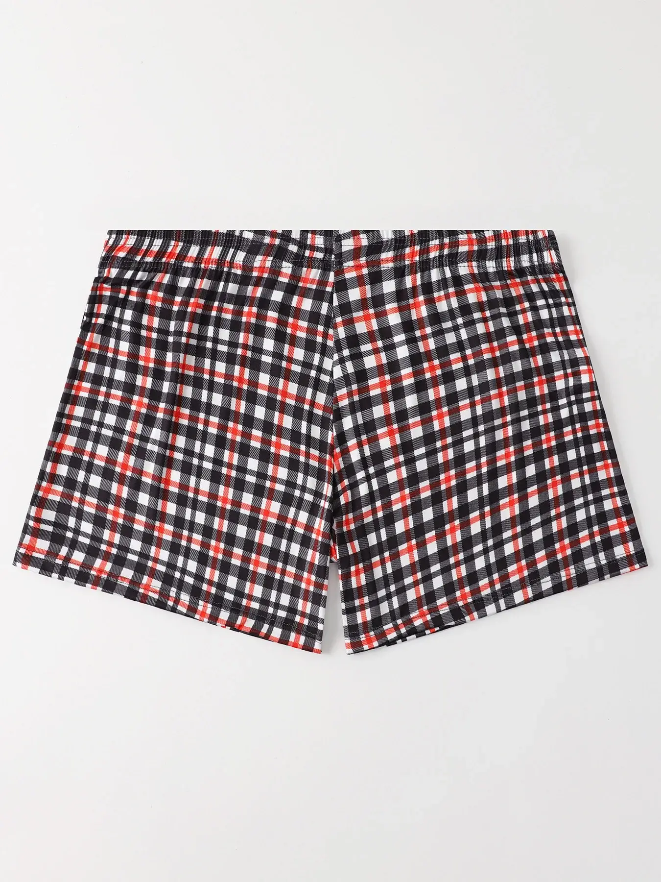 6pcs of Random Color Checkered Elderly Pants Loose and Comfortable Oversized Youth Sleepwear Discounted Breathable Men Underwear — image 4