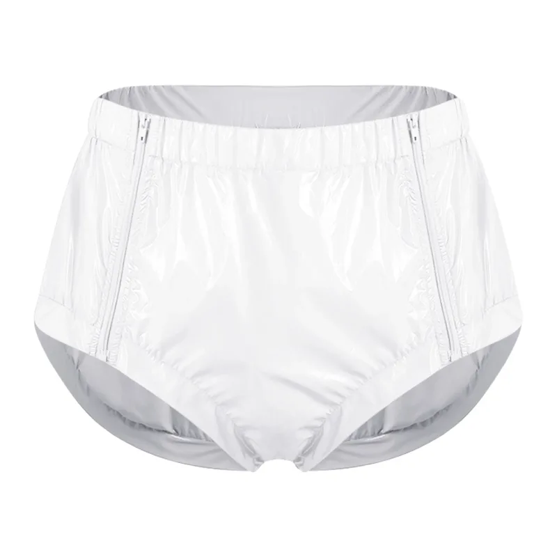 Men Waterproof Diaper Cover Elderly Bedridden Leak-proof Incontinence Briefs Tear-away Washable Adaptive Underwear Swimwear