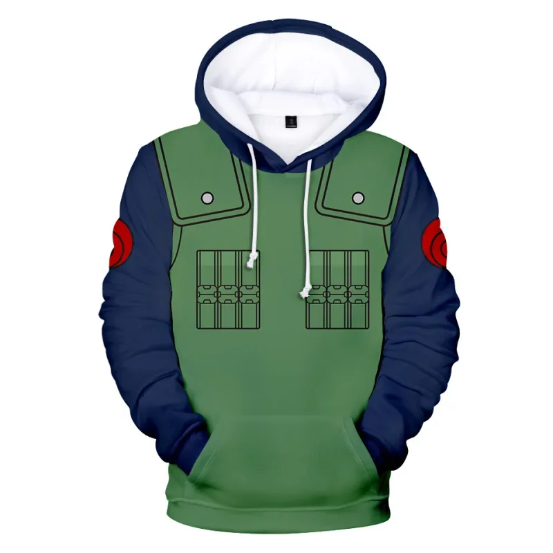 Bandai Naruto 3D Anime Hoodie – Men's Streetwear Cosplay Harajuku & Y2K Style – Trendy & Comfortable — image 9