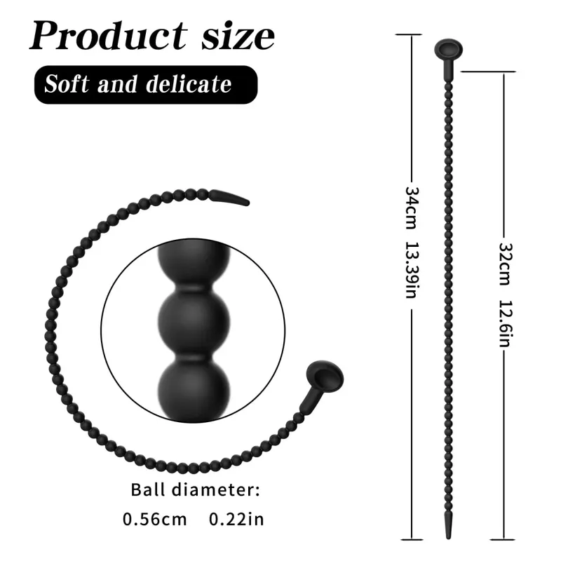 Graduated Urethral Dilator Set – 7 Sizes Soft Silicone Penis Sounding Rod for Men Reusable Sound Trainer Adult Sex Toy — image 10