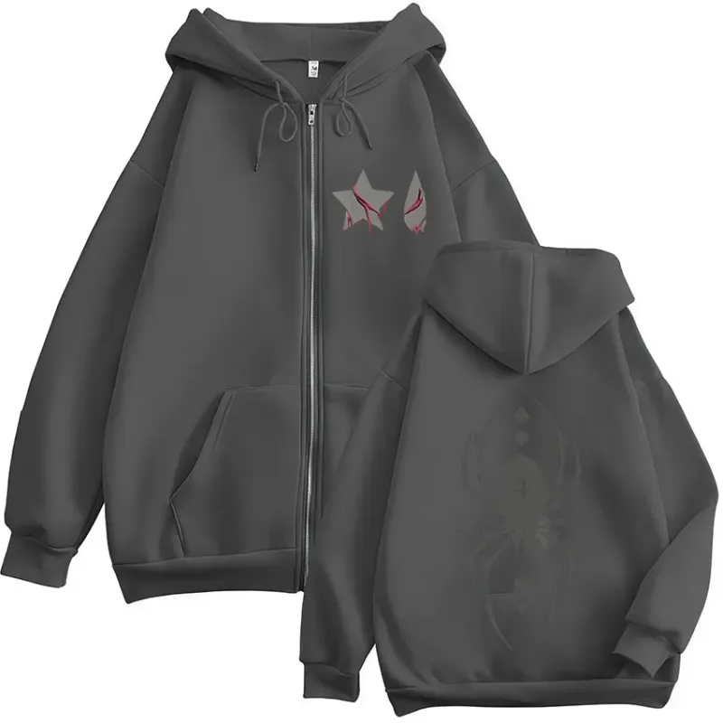 Japanese Anime Hunter X Hunter Spider Phantom Troupe Zipper Hoodies Men Women Casual Long Sleeves Zip Up Sweatshirts Jacket Coat — image 6