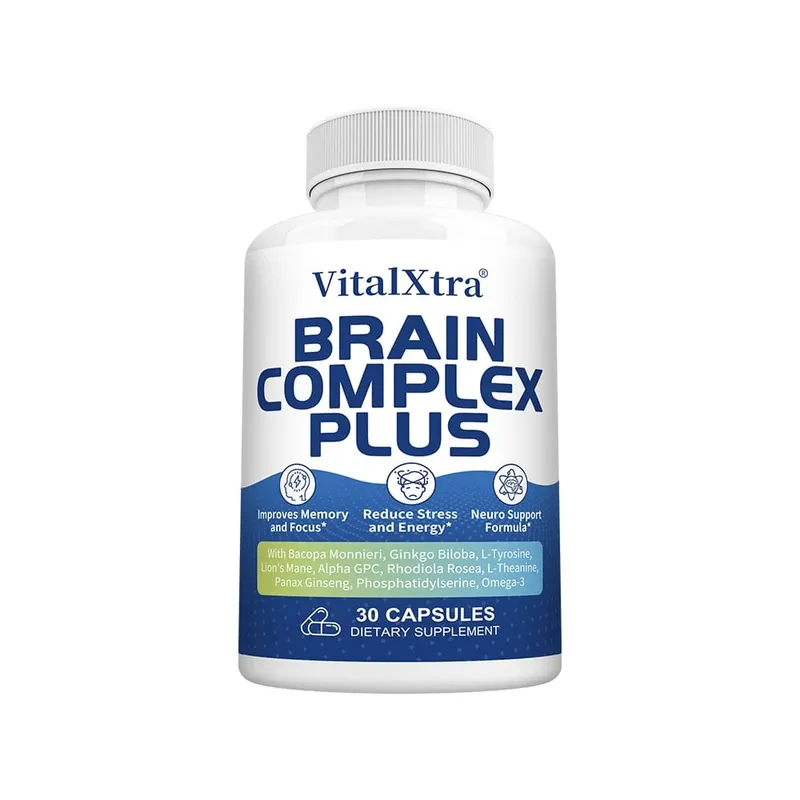 Brain Supplements for Memory and Focus with Bacopa Monnieri Lion's Mane Ginkgo Biloba Mental Clarity & Cognitive Support