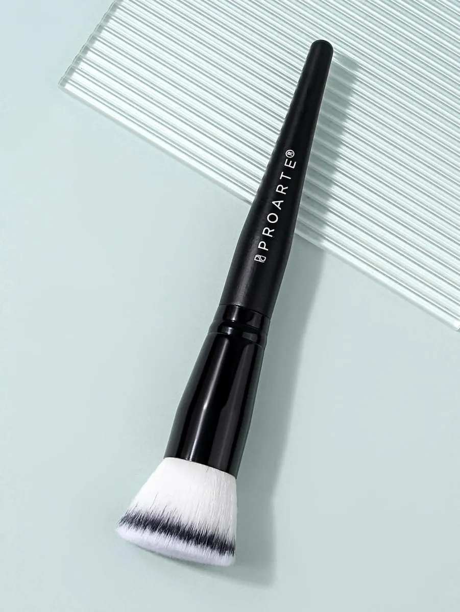 1Pc Stippling Foundation Makeup Brush Flat‑top Face Cosmetic Brush For Liquid Cream Foundation Blush Face Make‑up Beauty Tool — image 2