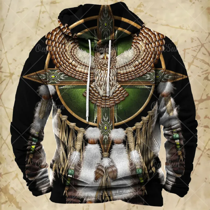 Vintage Hoodie For Men Harajuku 3D Print Autumn Long Sleeve Sweatshirts Oversized Y2k Clothing Men's Hoodies Fashion Streetwear — image 14