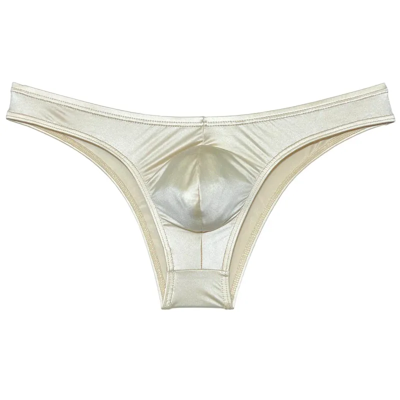 Silky Smooth Bikini Briefs Men's Enhance Pouch Micro Underwear Slip Sexy Beach Briefs Breathable Sissy Panties Pool — image 34