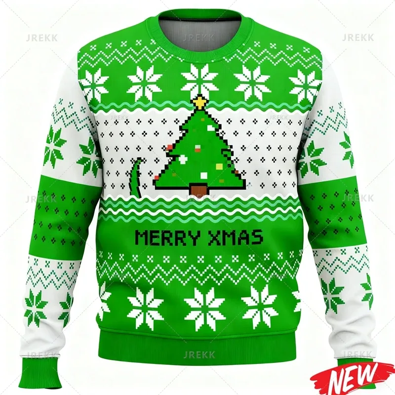 Cute Animal Ugly Christmas Sweater Men Women Fashion 3d Printed Merry Christmas Sweatshirt Colorful New Year Pullover Hoodies