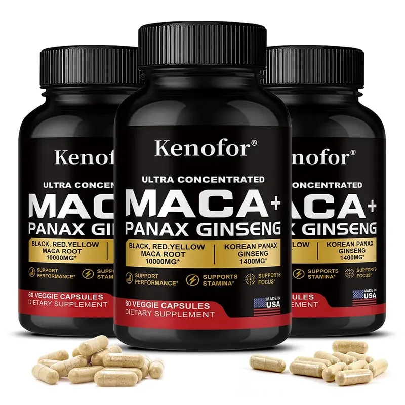 Organic Peruvian Maca Root Capsules - Black+Red+Yellow Blend for Energy & Performance Vegan Non-GMO Supplement for Men & Women — image 10
