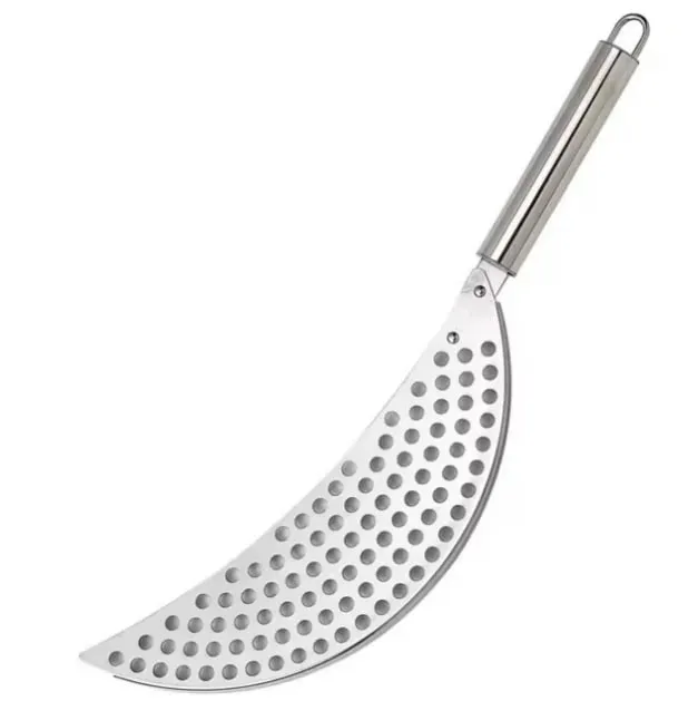 1PCS Stainless Steel Handheld Skimmer Oil Splash Guard Pot Residue Filter Semi-Circular Drain Strainer