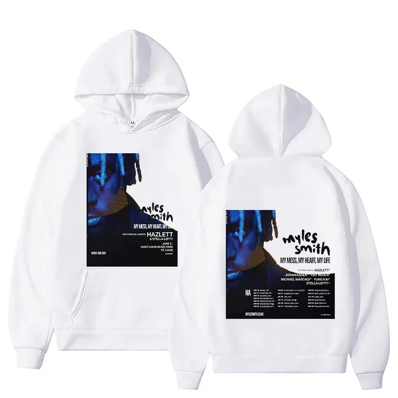 Myles Smith My Mess Man Tour 2026 Hoodies Men Women Clothing Fashion Long Sleeve Sweatshirts Casual Oversized Hip Hop Pullovers — image 2