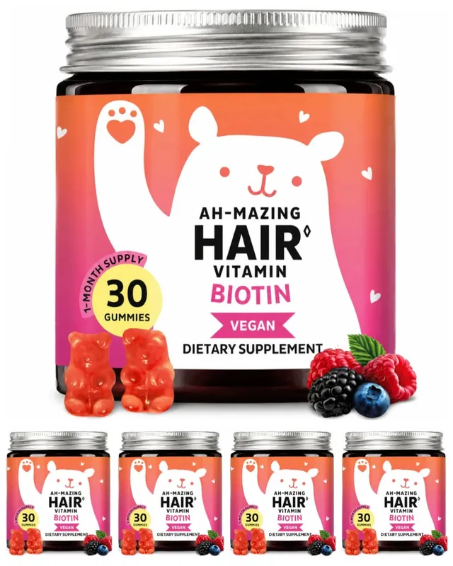 Biotin Gummies 5000 Mcg Hair Skin Nails Support Vegan Beauty Vitamins 30 Gummies Daily Wellness Supplement — image 11