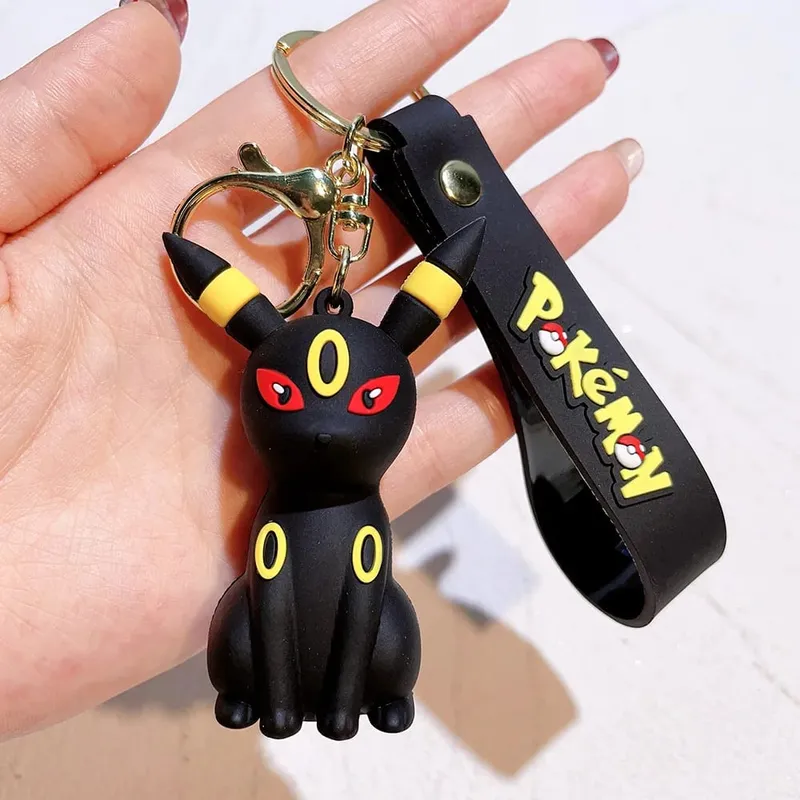 40 Style Wholesale Anime Pokémon Pikachu Eveen Keychain Cartoon Cute Charizard Keyring Student Backpack Car Key Chain Toys Gifts — image 11