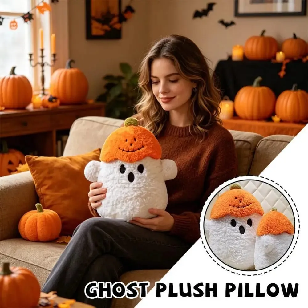 Huggable Ghost Decorative Cushion Hug Pillow Fabric PP Cotton Filling Pumpkin Pillow Halloween Pillow For Desk — image 4